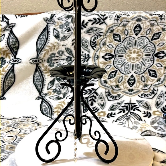 Oliver Bonas Sterl. Silv.925 Chain Necklace Circles Waterfall Pendant - Picture 4 of 8